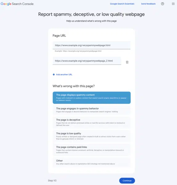 Search Quality Feedback Report 575x600