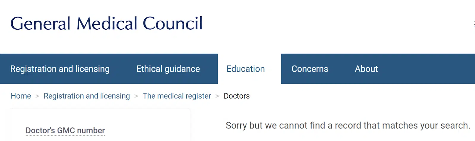 UK General Medicine Council