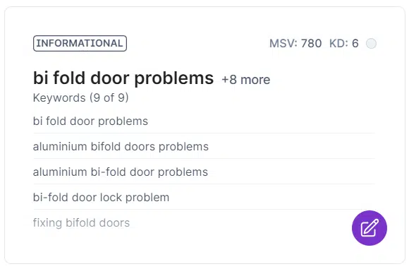 Bifold door problems - SERPs