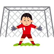 ゴールキーパーのイラスト（女子サッカー）